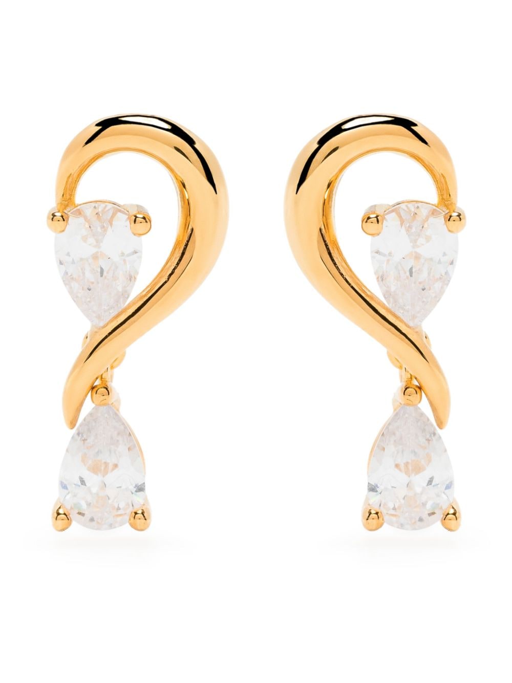 Anissa Kermiche gold Calin D'or diamond earrings