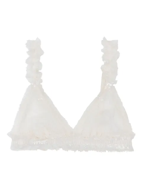 Love Stories ruffled lace bralette