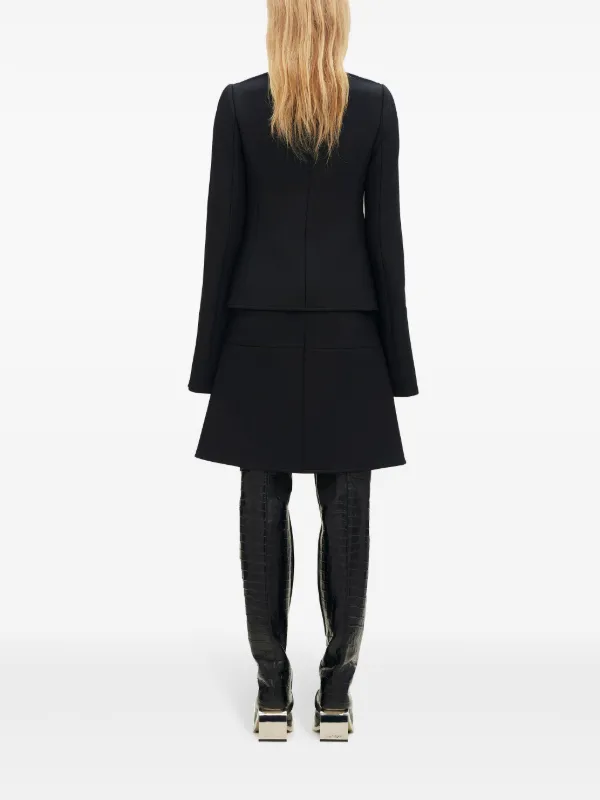 Courrèges エリプス ヘリテージ ノーカラージャケット | ブラック 