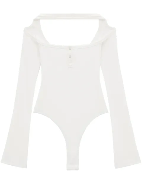 Courrèges cut-out ribbed bodysuit