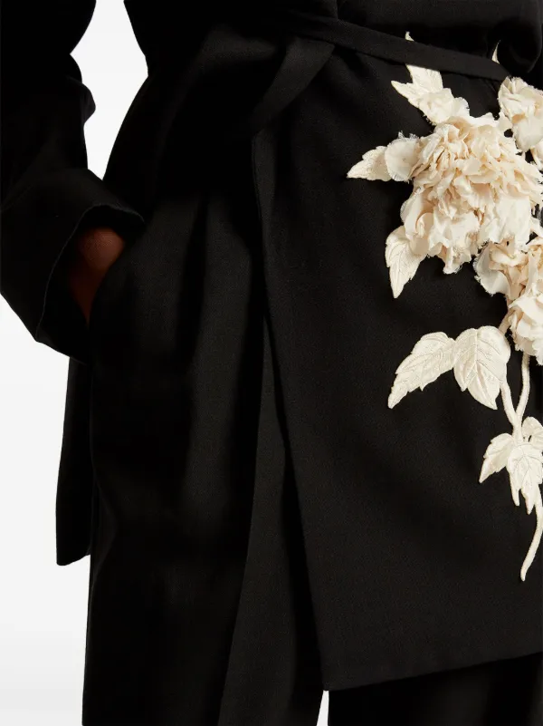 【関税込み】Erdem ブラック ストレートパンツ ERDEM ストレートパンツ | ブラック | FARFETCH JP