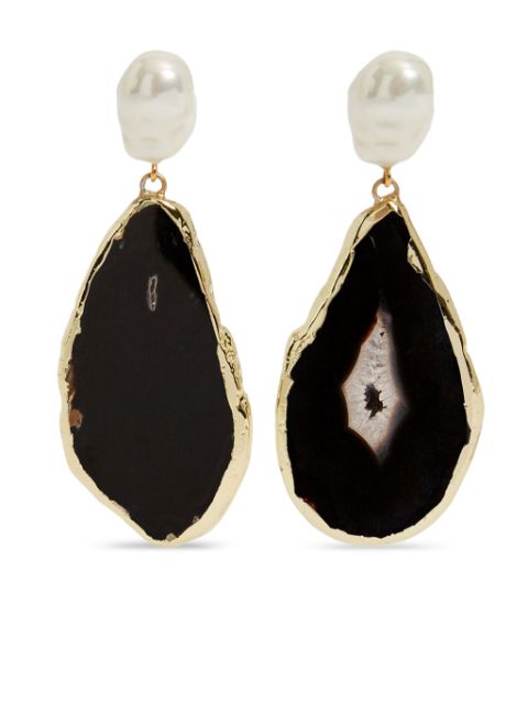 ERDEM Stone drop earrings 