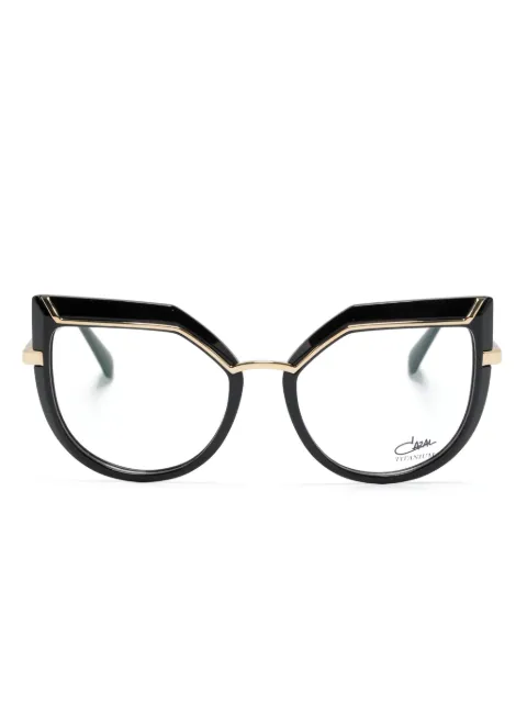 Cazal lunettes de vue à monture papillon métallisée