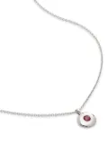 Monica Vinader July ruby pendant necklace - Silver