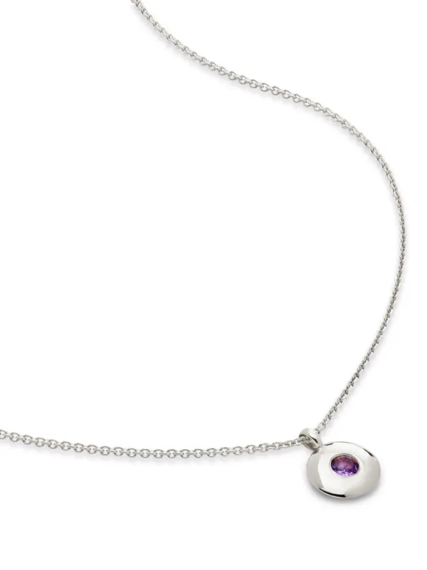 Monica Vinader February Birthstone ペンダント ネックレス