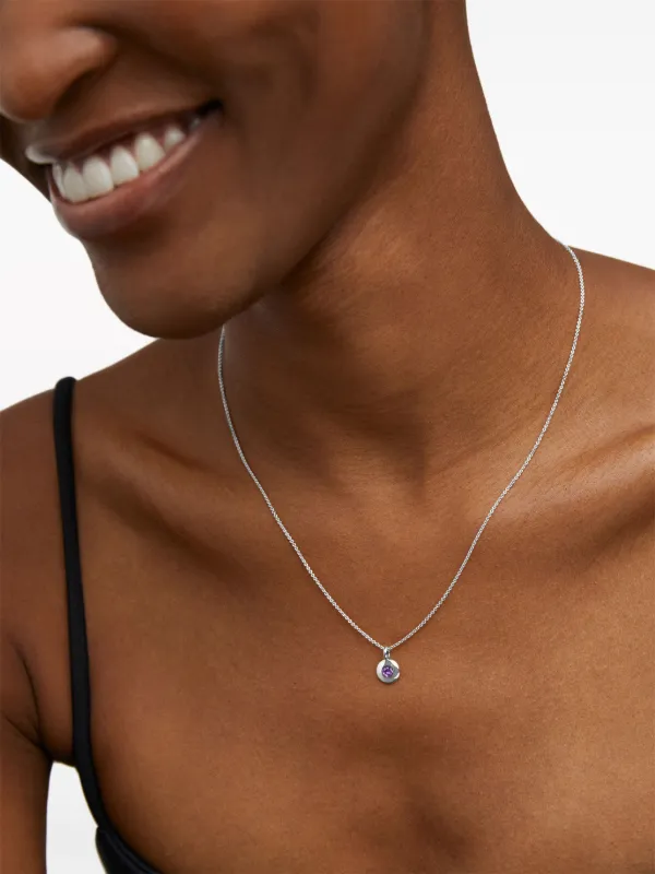 Monica Vinader February Birthstone ペンダント ネックレス