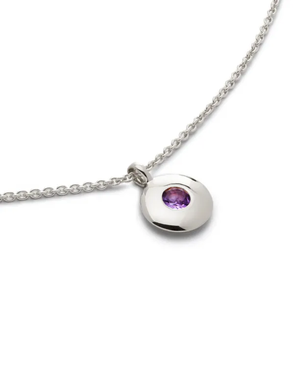 Monica Vinader February Birthstone ペンダント ネックレス