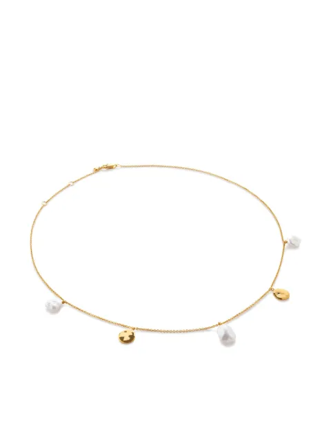 Monica Vinader collar Capri con detalle de perlas