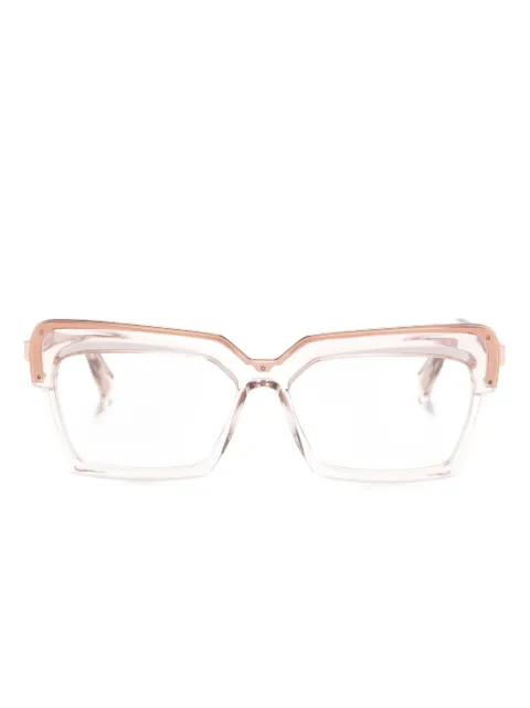 Cazal translucent butterfly-frame glasses