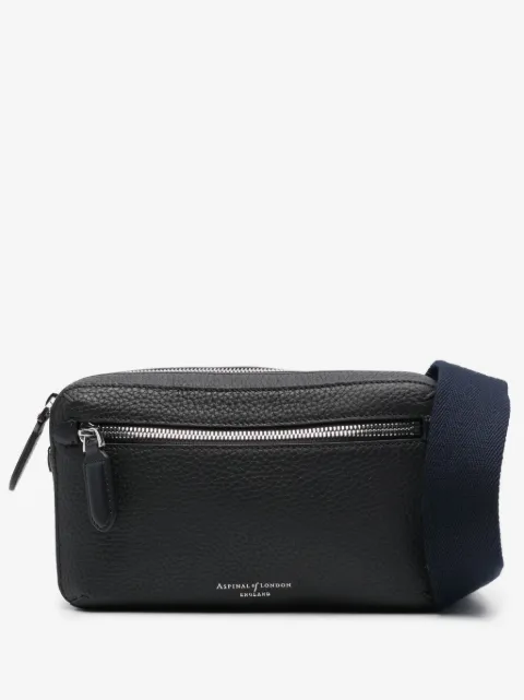 Aspinal Of London Reporter Compact leather messenger bag