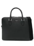 Aspinal Of London pebbled leather briefcase - Black