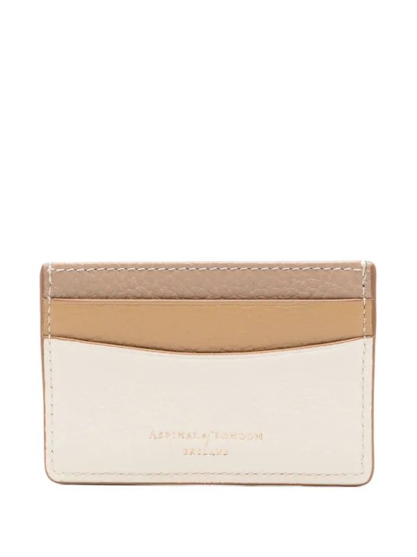 Aspinal Of London Leather Card Holder Neutrals FARFETCH JO