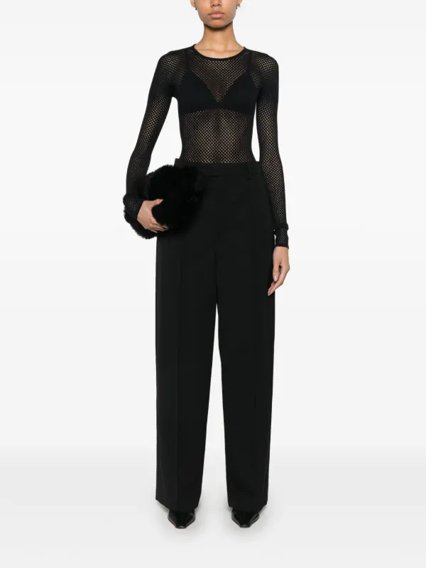 WARDROBE.NYC x RHW Palazzo Trousers | Black | FARFETCH