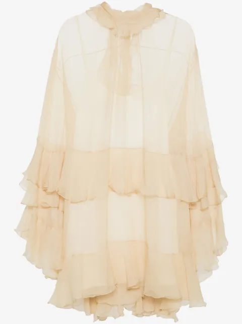 Chloé ruffled mini dress