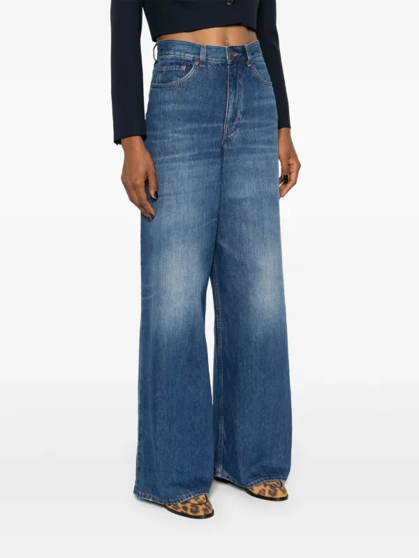 Chloé Palazzo Jeans | Blue | FARFETCH MY
