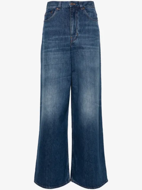 Chloé jeans anchos con tiro alto