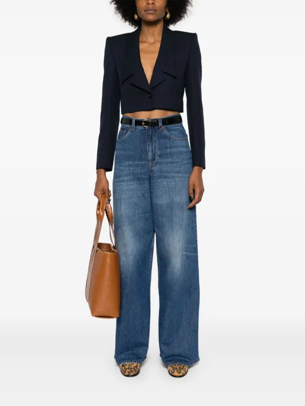 【送料&関税込】ChloAC Logo Palazzo Jeans Chloé Palazzo Jeans | Blue | FARFETCH