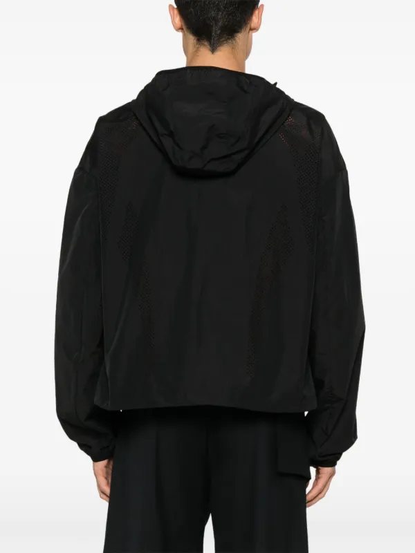 HELIOT EMIL Hooded Lightweight Windbreaker | Black | FARFETCH