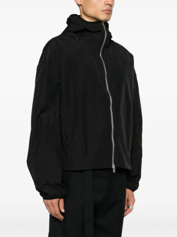 heliot emil WINDBREAKER JACKET シェルジャケット HELIOT EMIL Hooded Lightweight Windbreaker | Black | FARFETCH