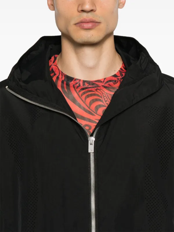 HELIOT EMIL Hooded Lightweight Windbreaker | Black | FARFETCH UK