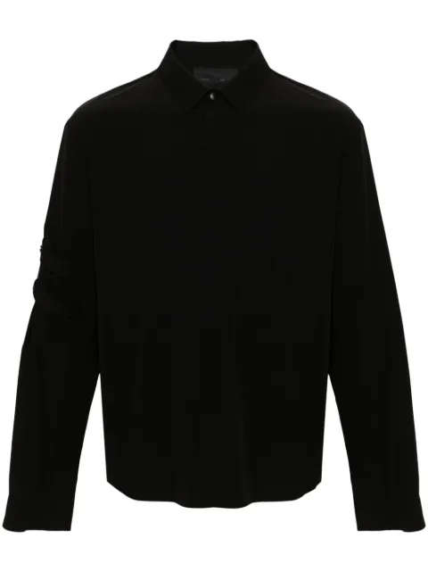 HELIOT EMIL camisa de crepé con botones de presión