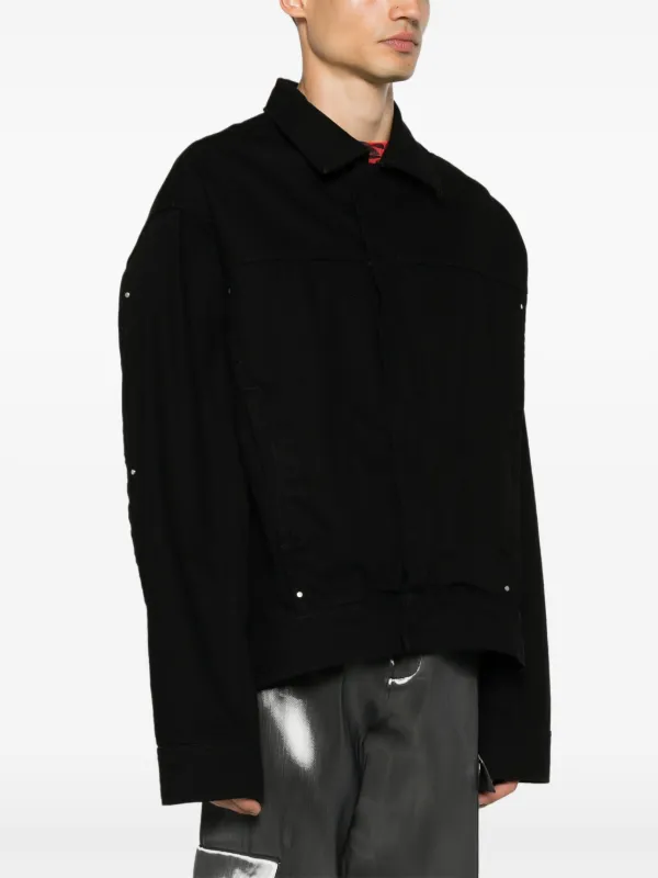 heliot emil  デニムジャケット HELIOT EMIL Equisetum カットアウト デニムジャケット