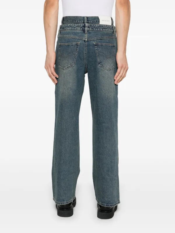 Feng Chen Wang double-waist Jeans | Blue | FARFETCH