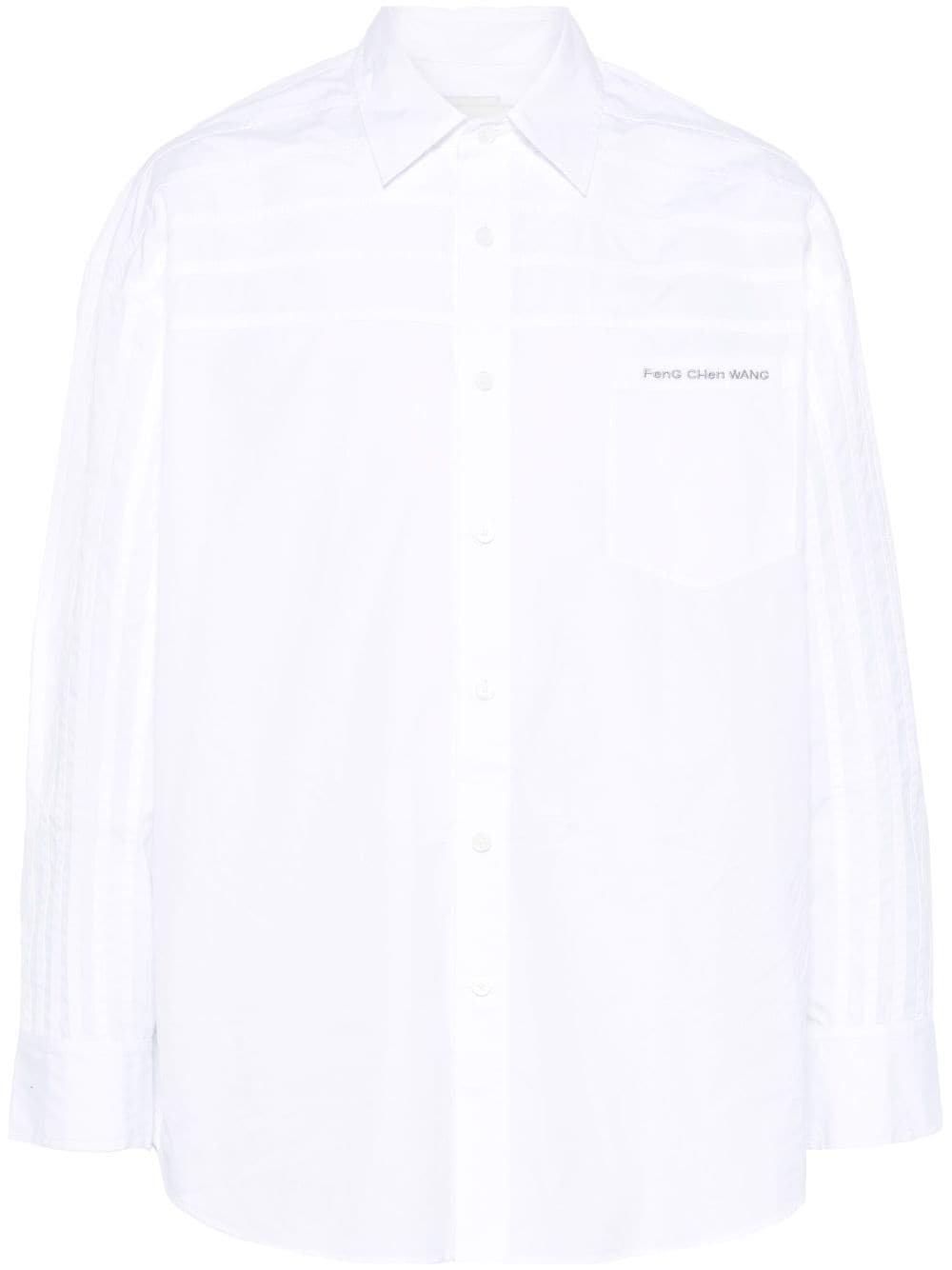 Feng Chen Wang seam-detail shirt - White