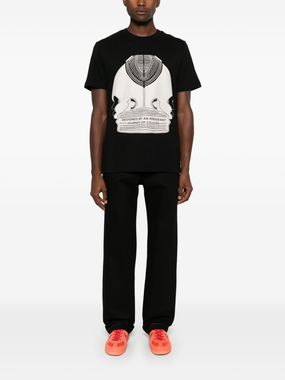 Shop Labrum London Sowei-print T-shirt In Black