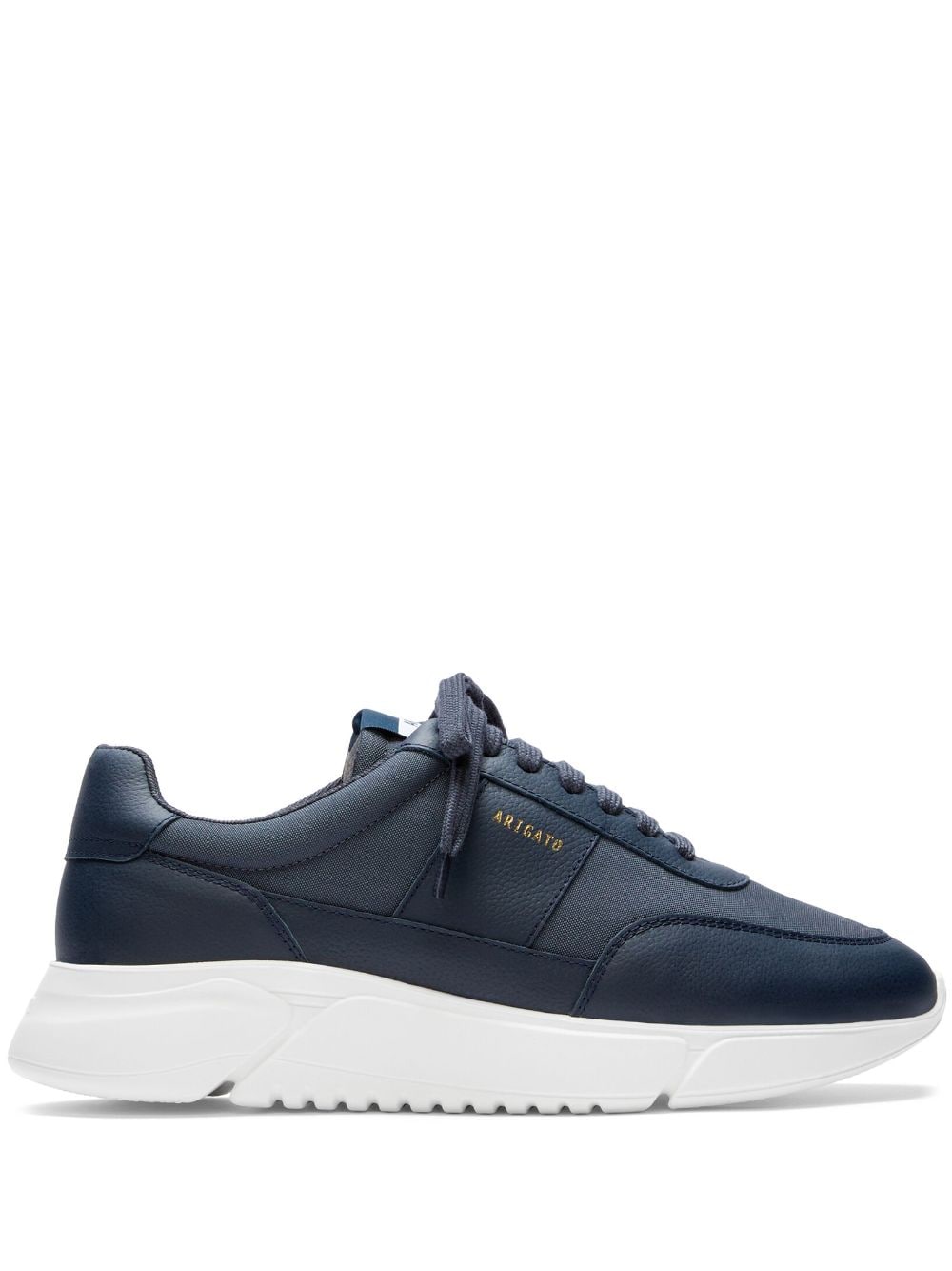 Axel Arigato Logo-print Panelled Leather Sneakers In Blue