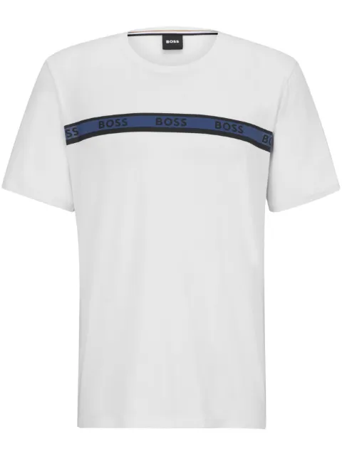 BOSS logo-tape detail T-shirt