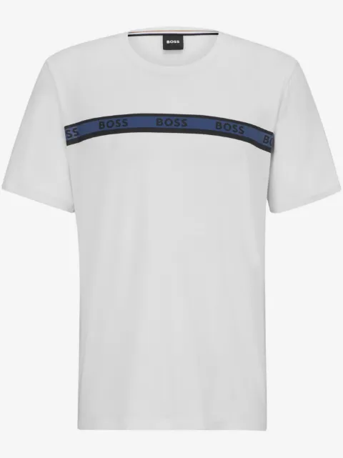 BOSS logo-tape detail T-shirt