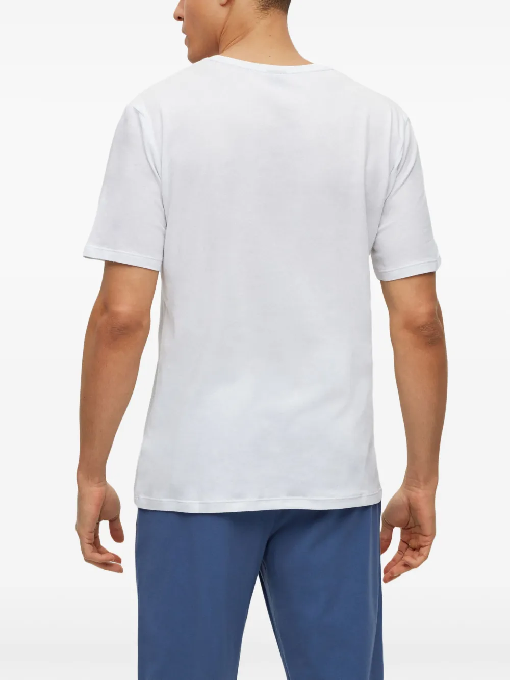BOSS T-shirt met logoband Wit