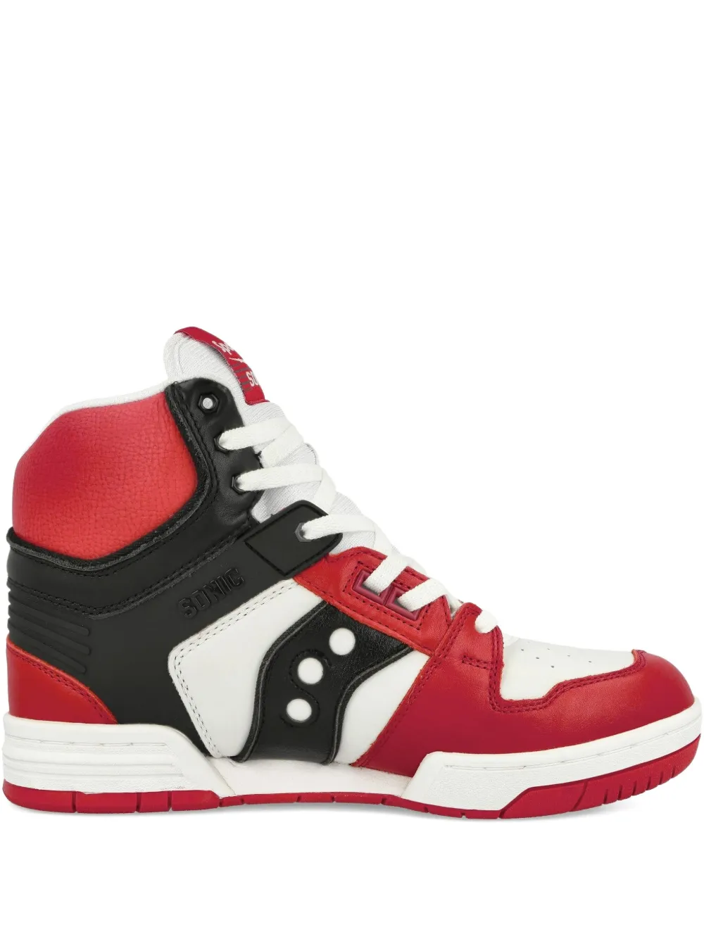 Saucony x Sonic Beams high-top sneakers Red