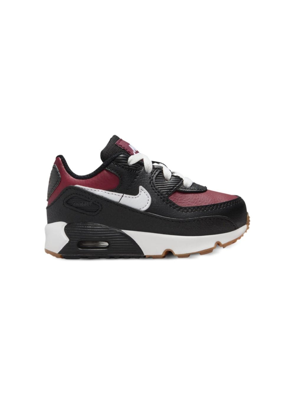 Nike Kids Air Max 90 LTR "Team Red Gum" sneakers Black