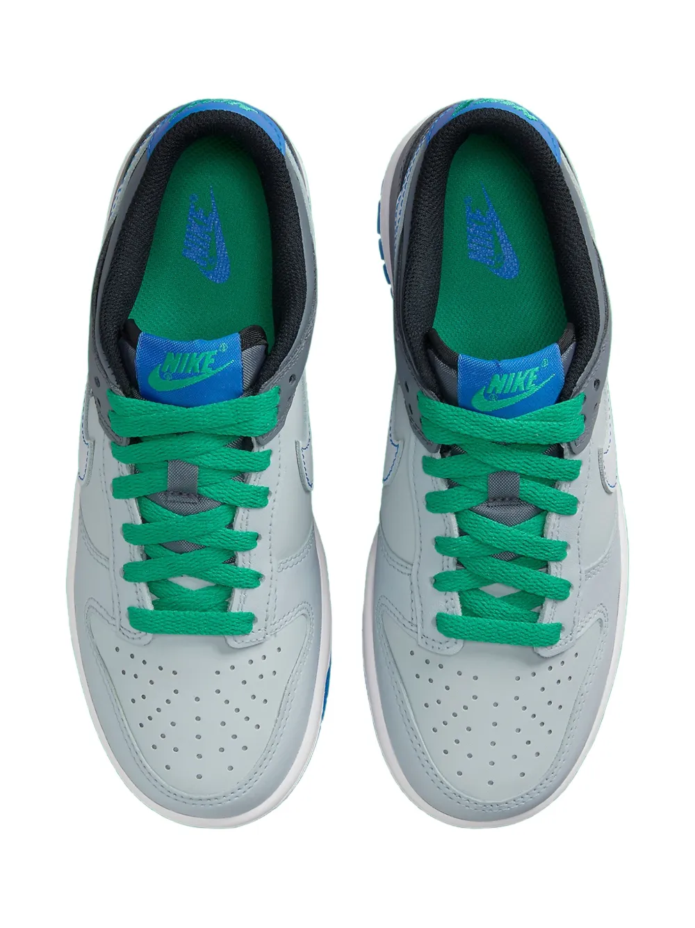 Nike Kids Dunk Low "Pure Platinum Photo Blue" sneakers Grijs