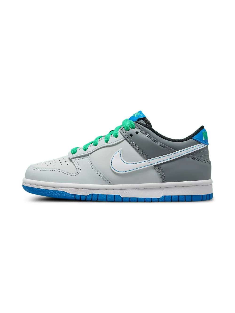 Nike Kids Dunk Low "Pure Platinum/Photo Blue" sneakers - グレー Nike Kids Dunk Low "Pure Platinum/Photo Blue" sneakers - グレー