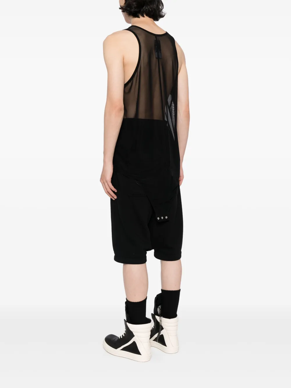 Rick Owens Geribbelde tanktop Zwart