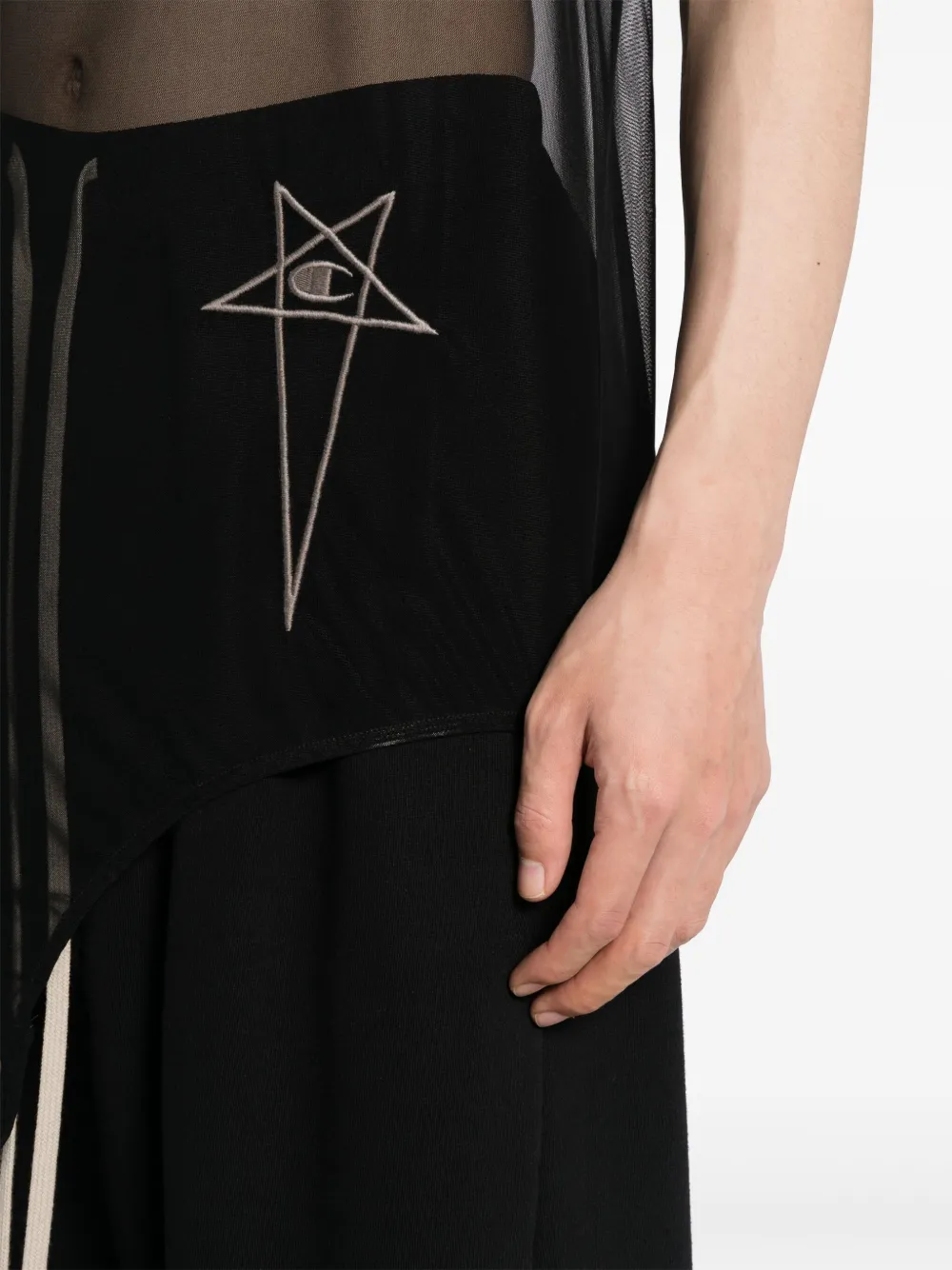 Rick Owens Geribbelde tanktop Zwart
