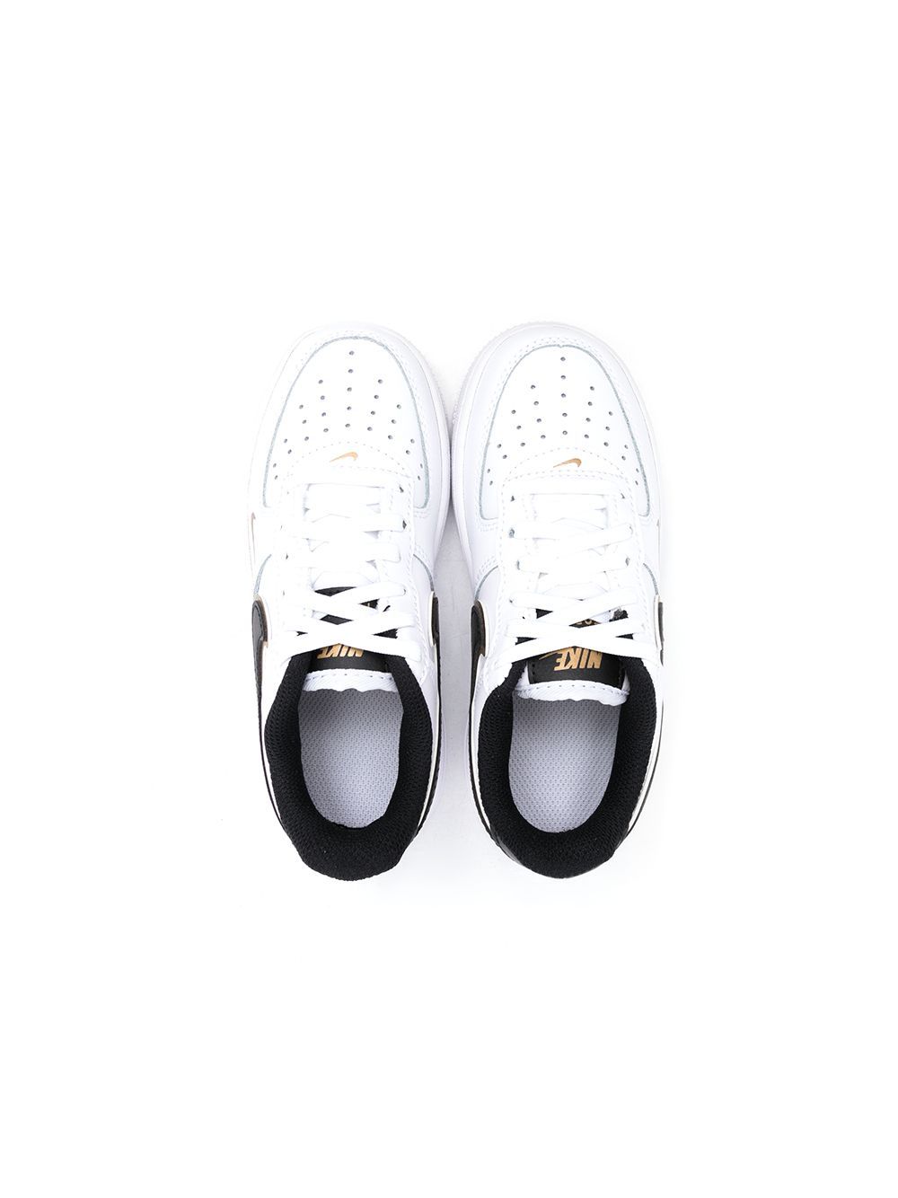 Nike Kids Air Force 1 low-top leather sneakers White