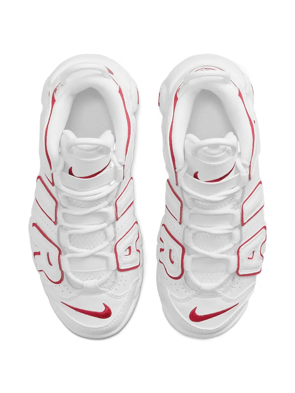 Nike Kids Air More Uptempo "White Red" sneakers Wit