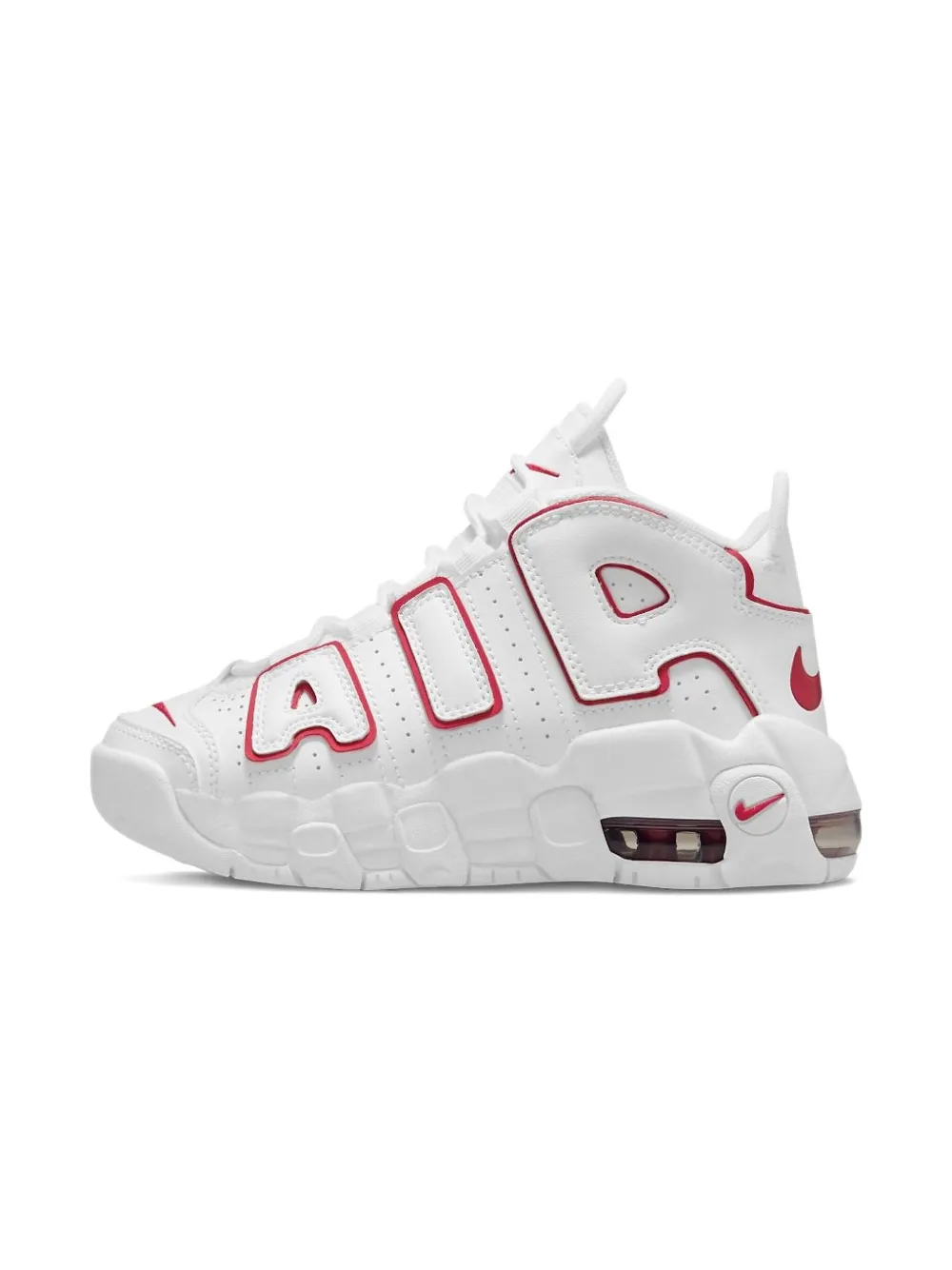 Nike Kids Air More Uptempo "White Red" sneakers Wit