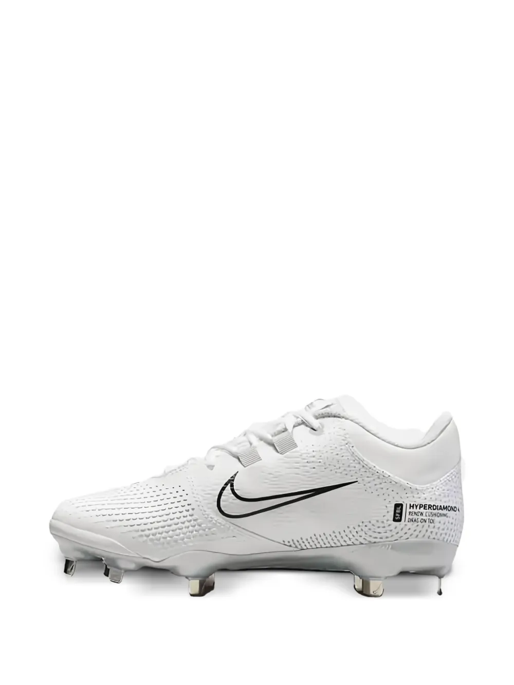 Nike Hyperdiamond 4 Pro "White/Black" softball cleats | Low-Tops | Image 2