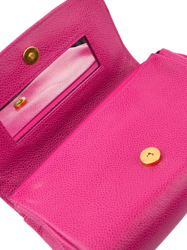 CHANEL Pre-Owned 1997 ココマーク コスメポーチ | ピンク CHANEL Pre-Owned 1997 ココマーク コスメポーチ | ピンク