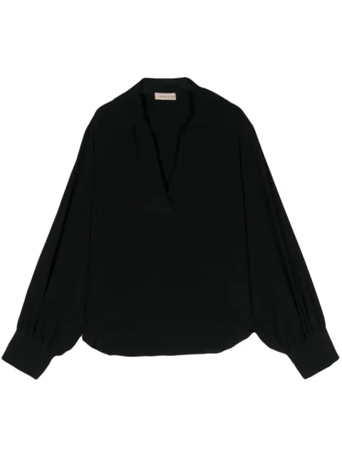 Blanca Vita long-sleeves crepe blouse