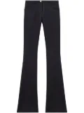 Courrèges Relax twill bootcut trousers - Black