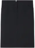 Courrèges low-waist midi skirt - Black