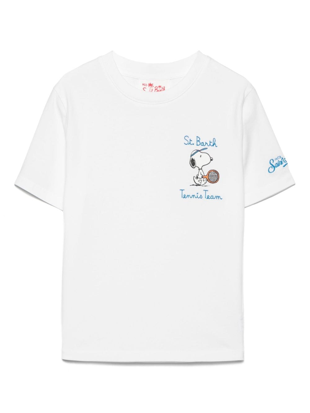 MC2 Saint Barth Kids x Peanuts T-shirt met print Wit