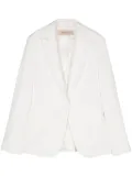 Blanca Vita single-breasted twill blazer - White