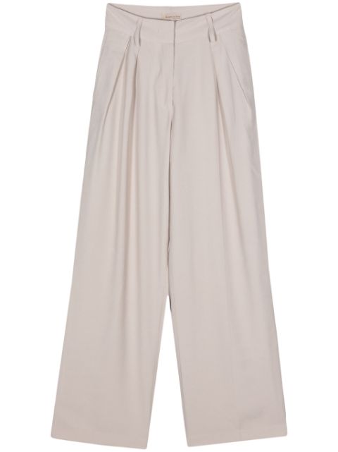 Blanca Vita darted wide-leg trousers